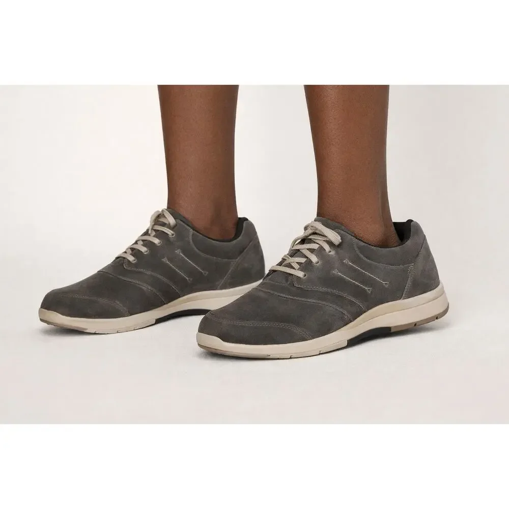 Drew Columbia Grey Suede Comfort Sneaker Wide Width WW 13